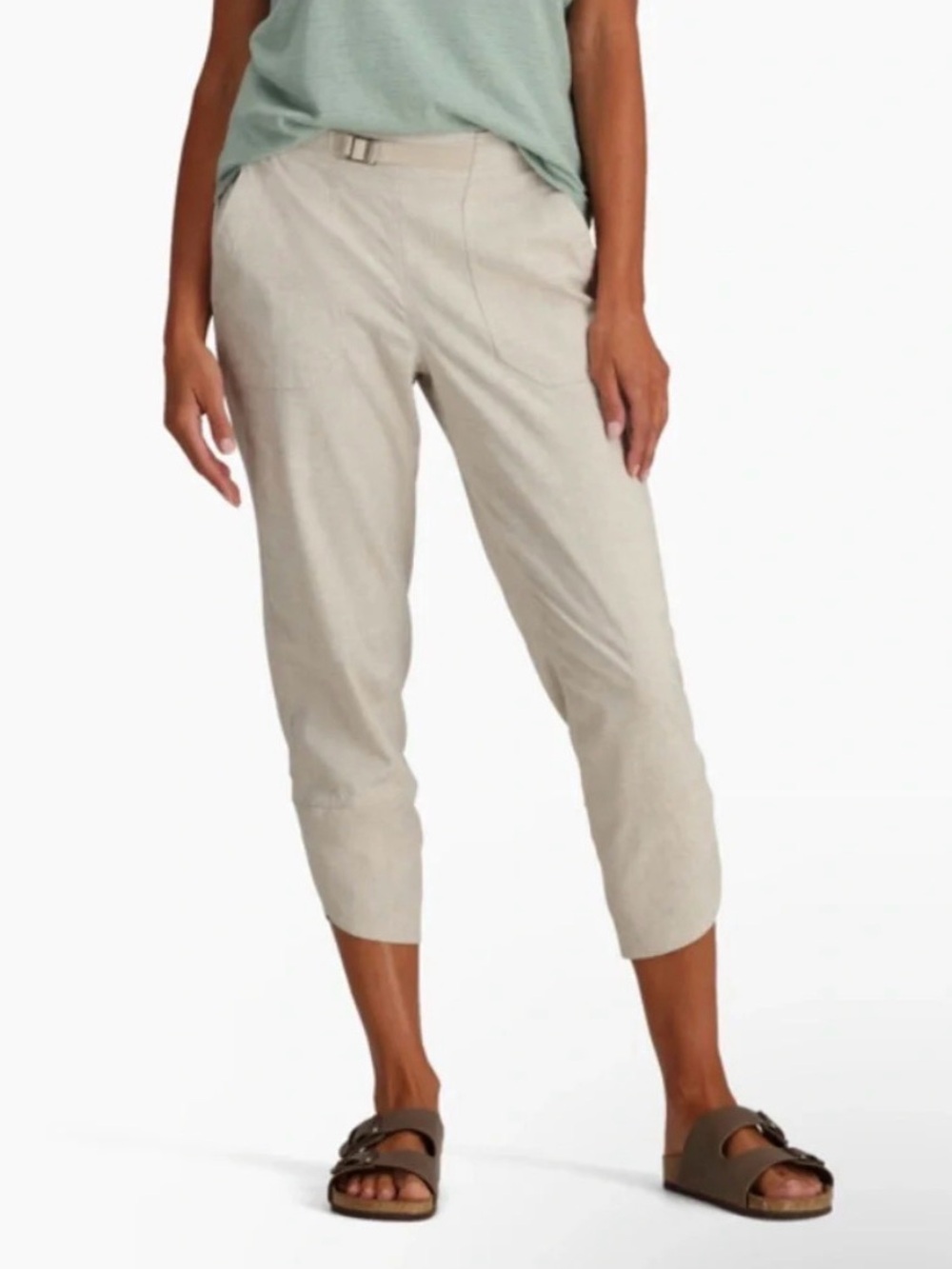 Royal Robbins Womens Hempline Capri Size 8 Beige Lightweight Breathable
